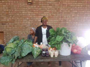 Maribe Agricultural display their fresh produce at the Agri-Expo Workshop
