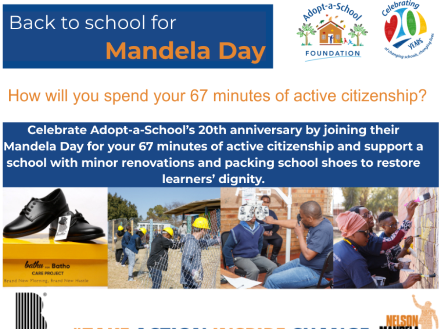 A collective commitment to Education and Early Childhood Development on Mandela Day